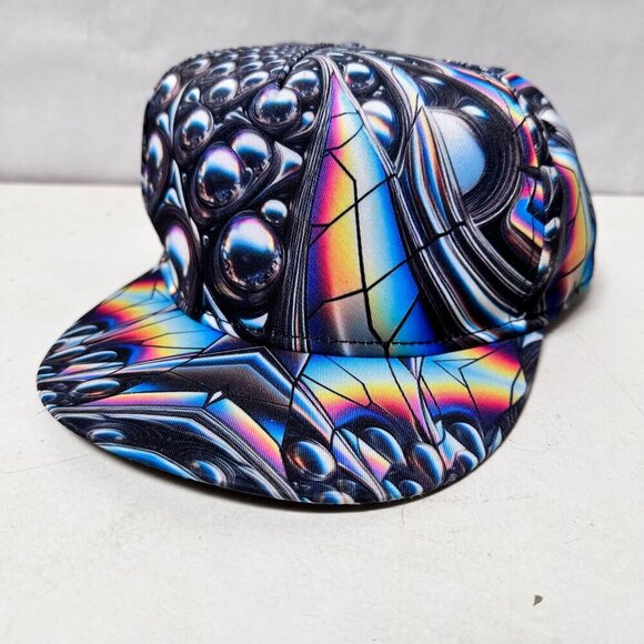 Trippy 3d Rave Trucker Hat Psychedelic Cap Baseball 3d Festival Unisex Baseball - Picture 3 of 8